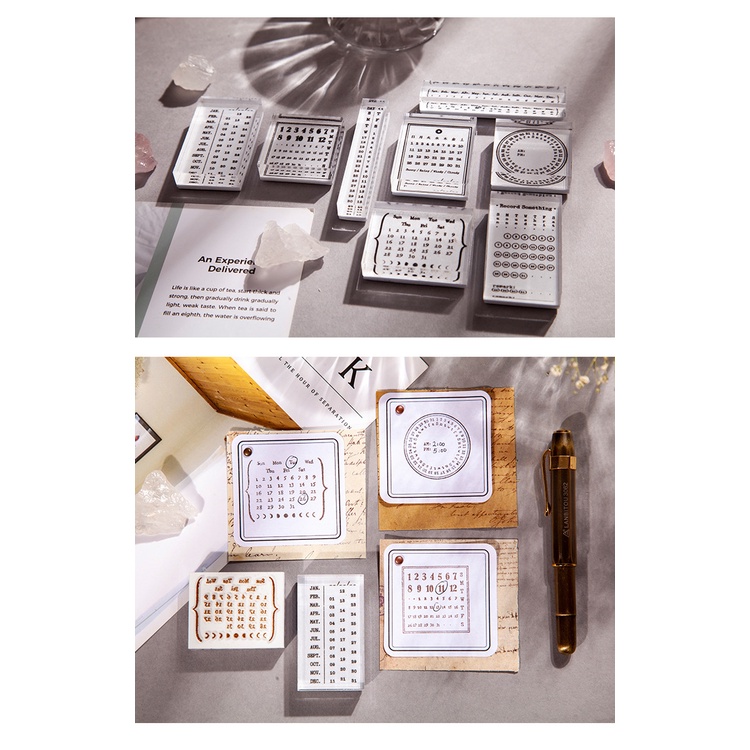 Con dấu gỗ hình vầng trăng, ngày tháng