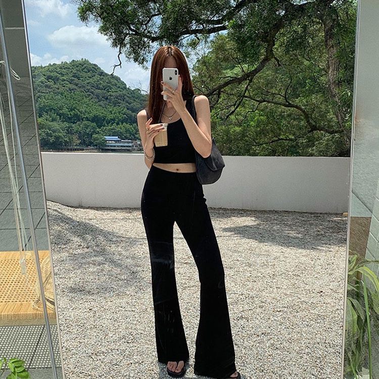 Quần Legging Nữ Dáng Dài Ống Loe, Cạp Cao Co Dãn - Tharo Clothing | BigBuy360 - bigbuy360.vn