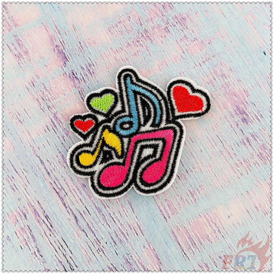 1 Sticker Ủi Thêu Hình Nốt Nhạc I Love Music