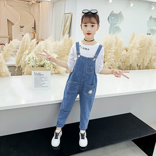 🌈✨Boutique✨🌈Quần Yếm Denim Phong Cách Phương Tây Dễ Thương Thời Trang Xuân Thu 2020 Cho Bé Gái