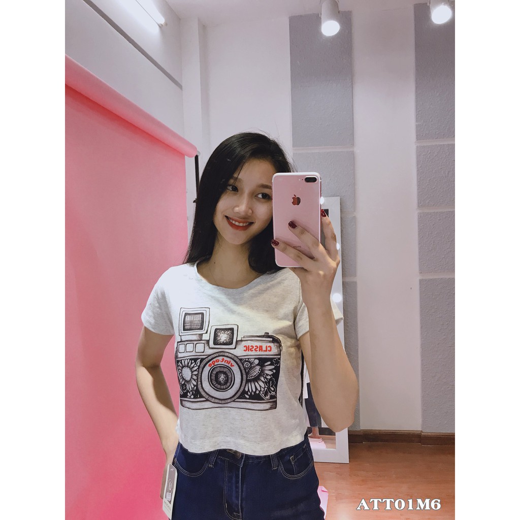 Áo thun nữ Croptop hình CRT006 - CRT38 | Shopee Việt Nam