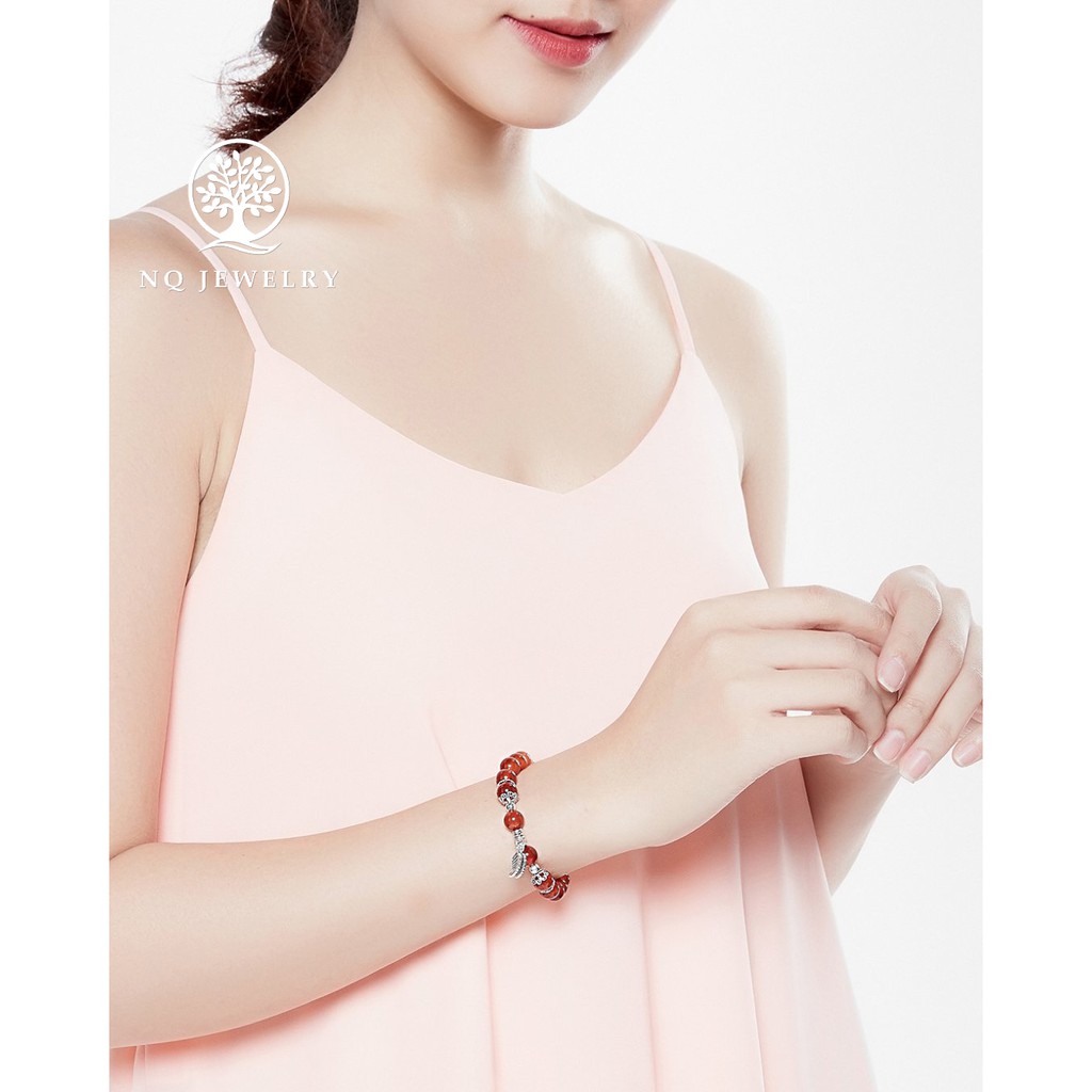 Vòng tay charm lá bạc - NQ Jewelry