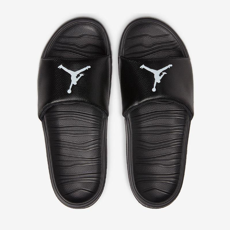 Dép quai ngang nike slide AR63740 10 đen logo trắng đủ hộp có sẵn - dép nữ thời trang nike auth