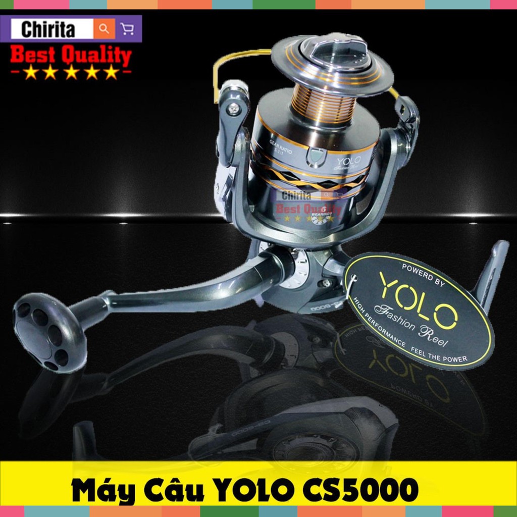 Máy Câu Cá Yolo Cool Spin CS5000 - Máy Câu Đứng Cao Cấp - Chirita CS5000 ( rẻ vô địch )