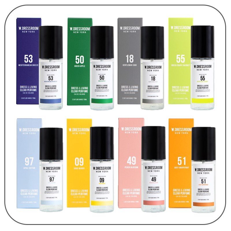 🌸Nước hoa xịt thơm W.Dressroom mùi 20,11,49,18,02,45,55,78,79,80,97,98...chính hãng 100%, đủ các mùi mới