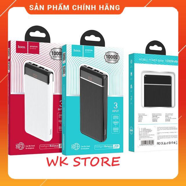 Sạc dự phòng hoco J59 10.000 mAh chính hãng (Bh 1 năm)-PHỤ KIỆN 24H