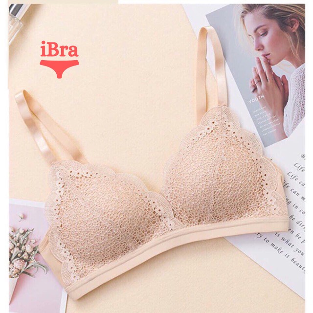 Áo lót nữ Đúc su phối  ren hoa Baby cao cấp thông thoáng AM03 | BigBuy360 - bigbuy360.vn