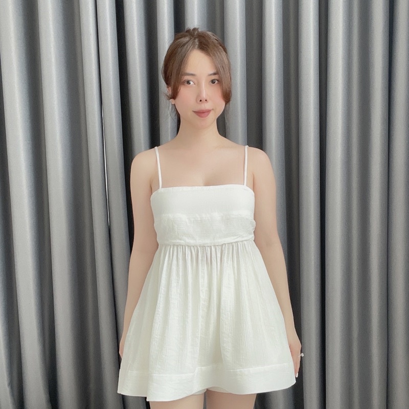 ÁO 2 DÂY TƠ HD PARIS DÁNG BABYDOLL RẤT XINH VNXK ĐẸP