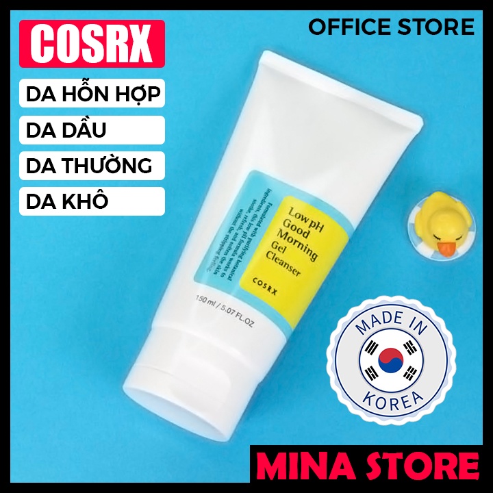 Sữa Rửa Mặt Cosrx Cân Băng Độ PH Cho Da, Gel Rửa Mặt Tràm Trà, 0.5% BHA COSRX Low pH Good Morning Gel Cleanser 150ml | BigBuy360 - bigbuy360.vn