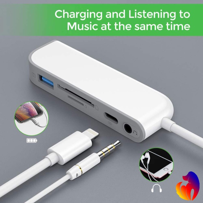 Đầu Đọc Thẻ Nhớ Sd Tf Và Tai Nghe 3.5mm Cho Iphone | BigBuy360 - bigbuy360.vn