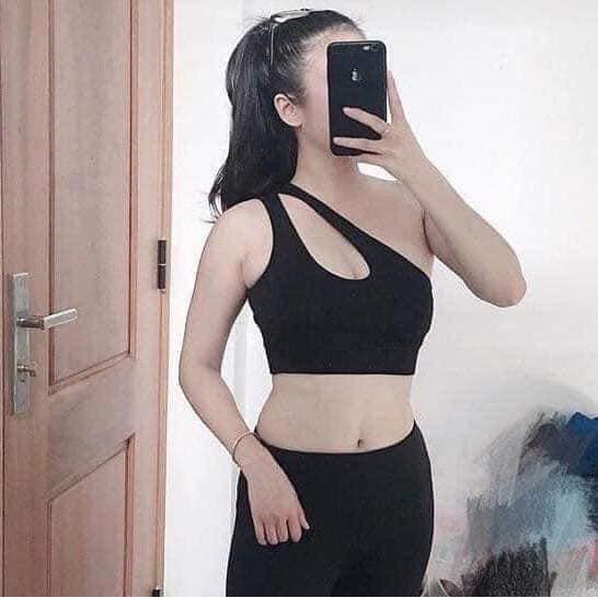ÁO BRA LỆCH VAI SEXY CO GIÃN TẬP GYM