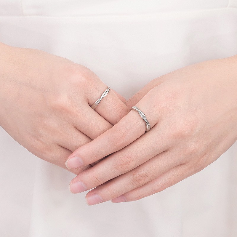 Nhẫn Đôi Bạc Dreamsilver Be Together Chỉnh Được Size ND019