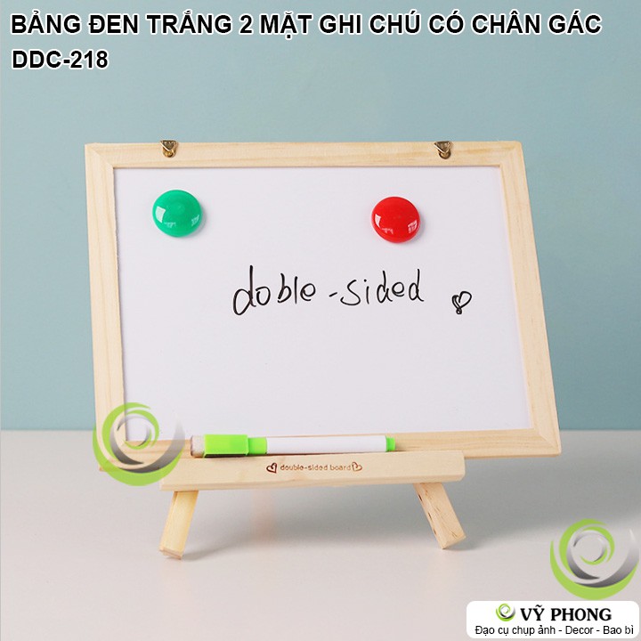 BẢNG ĐEN TRẮNG 2 MẶT CHÚ TÊN SHOP TRANG TRÍ BẢNG PHẤN, BÚT LÔNG CHỤP HÌNH ĐẠO CỤ CHỤP ẢNH SẢN PHẨM INS DDC-218