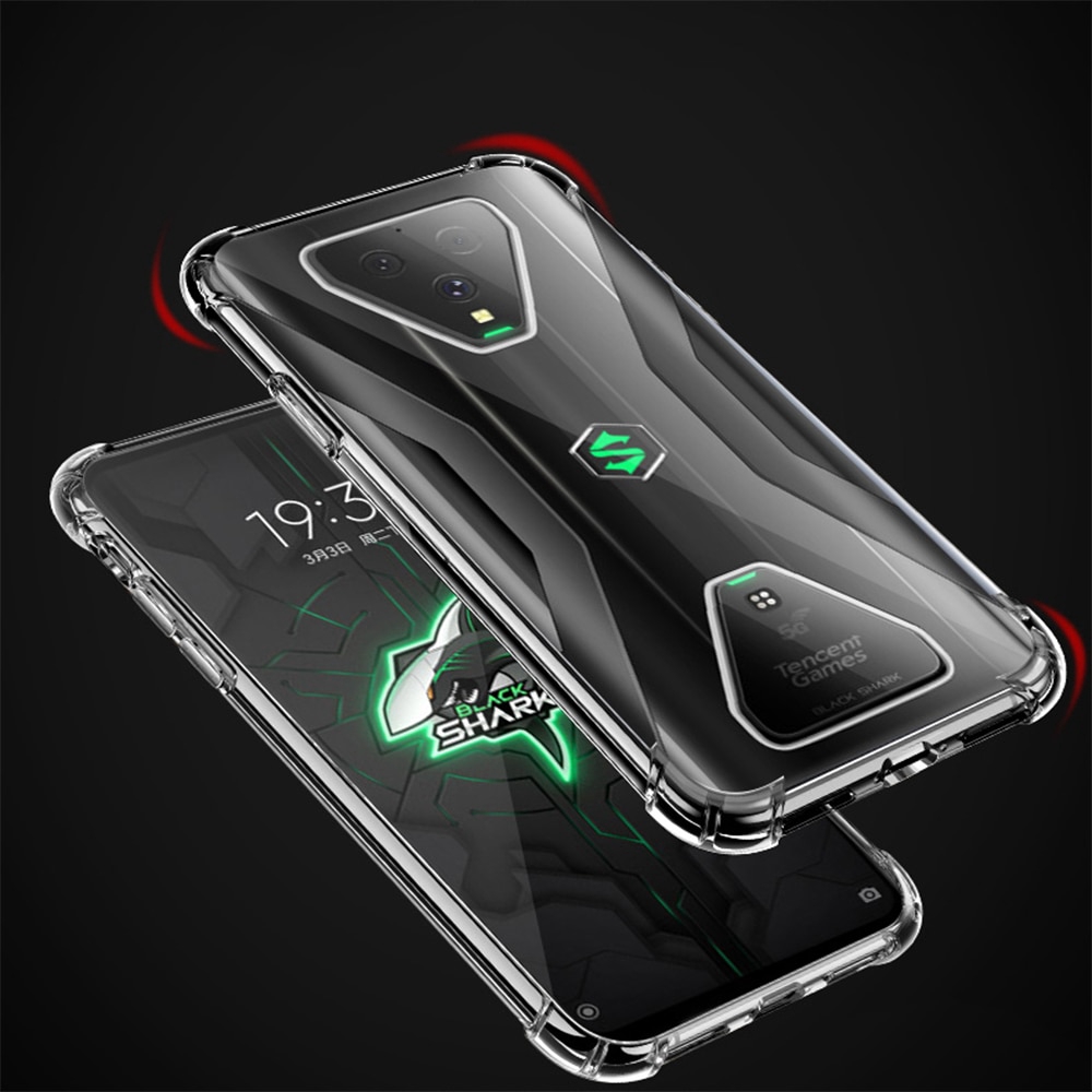 Ốp Điện Thoại tpu Mềm Trong Suốt Có Túi Khí Chống Sốc Cho xiaomi black shark 3 pro black shark 3 pro fundas coque