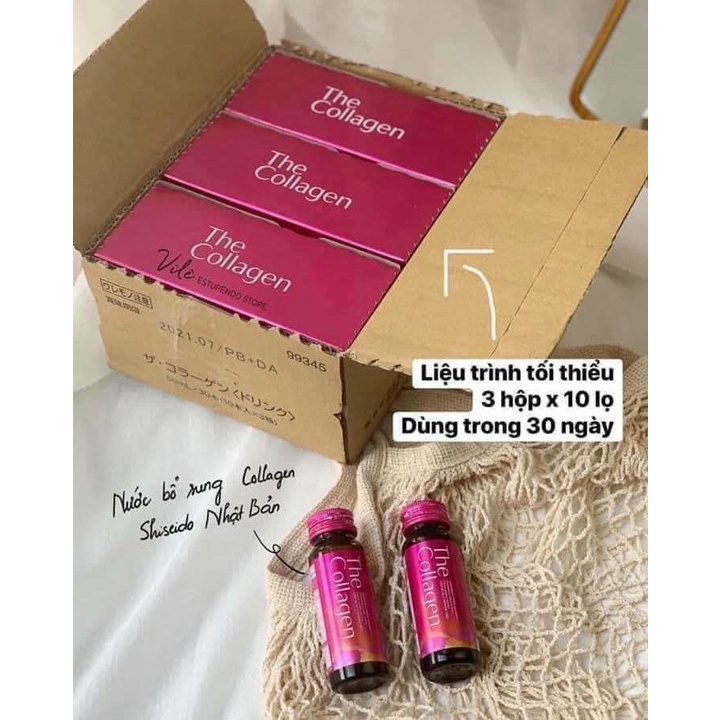 The Collagen Shiseido dạng chai nước uống Nhật Bản