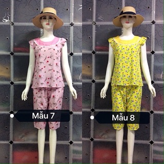 Đồ bộ mặc nhà vải tole lanh lửng size 1