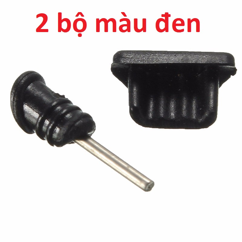 2 Bộ nút cắm chống bụi tai nghe và cổng MICRO USB - Nút Ngăn bụi Cổng Micro Usb và Tai nghe