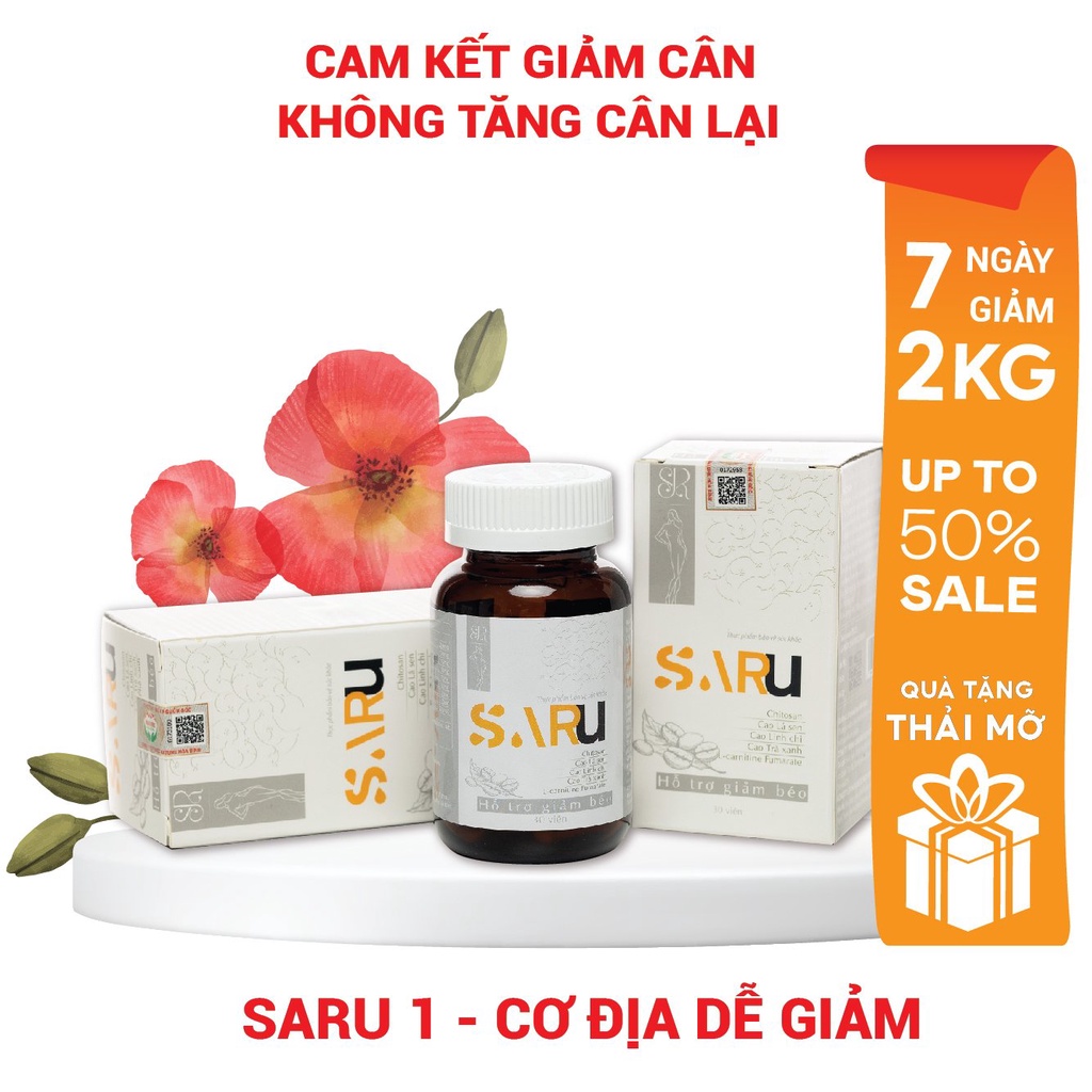 Giảm cân cấp tốc , Saru, viên uống detox , giảm mỡ bụng , hiệu quả an toàn