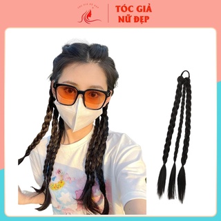 Tóc giả dây cột tóc thắt rít , gồm 3 bện nhỏ