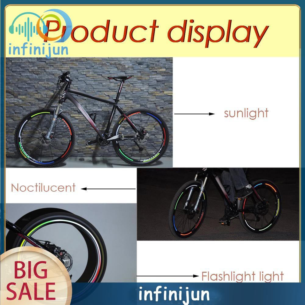 Miếng dán vành bánh xe dạ quang decal 26 inch dành cho xe đạp leo núi