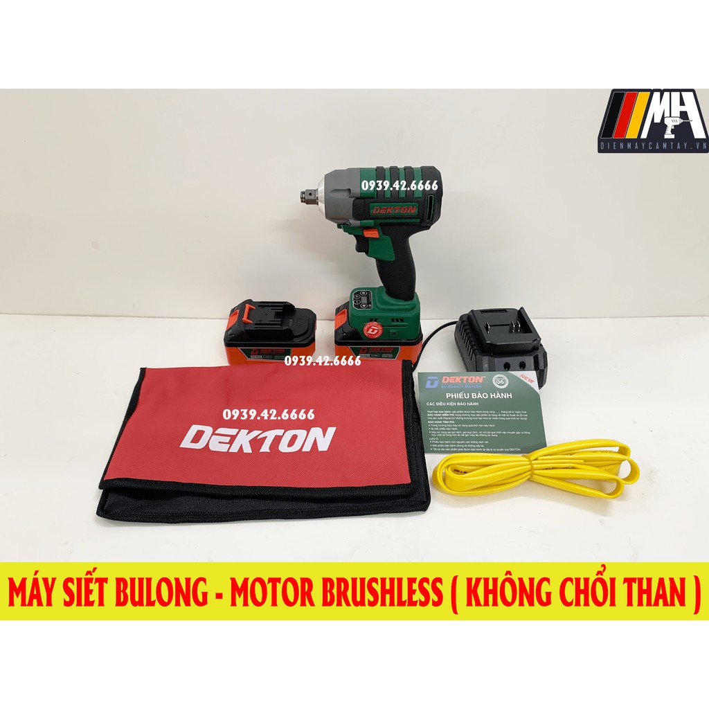 Máy bắn vít dùng pin 21v chính hãng Dekton Model DK-IS2140 công nghệ Brushless (giá tốt)