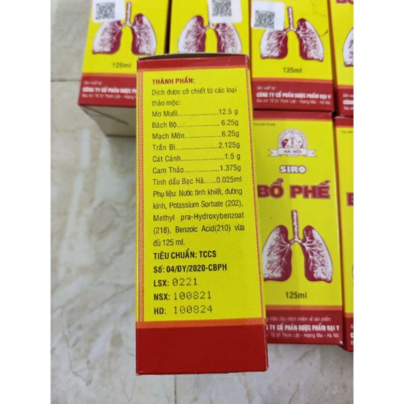 Siro bổ phế đại y chai 125ml