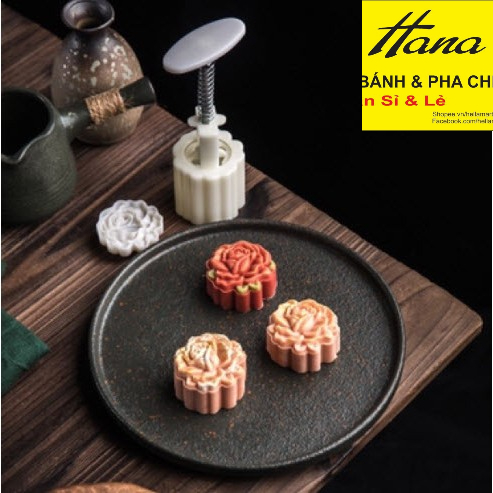 Khuôn trung thu hoa hồng 50gr