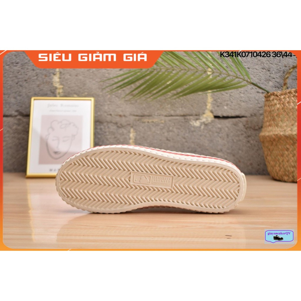 Giày Sneaker - Giày Thể Thao Thời Trang Nữ, Giày Đạp Gót, Sục 𝐌𝐋𝐁 PLAYBALL Mule MONOGRAM NEW YORK YANKEES - NY Nữ