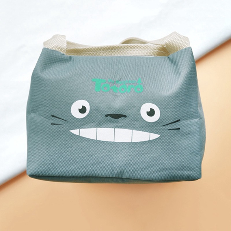 Túi Đựng Hộp Cơm Trưa Cách Nhiệt Chống Thấm Nước In Hình Totoro