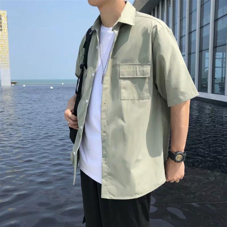Áo Khoác Thời Trang ,Áo Sơ Mi Cổ Đức 4 Màu Dễ Phối Đồ Chất Thô Thoáng Mát Cho Cả Nam Và Nữ Hot 2022
