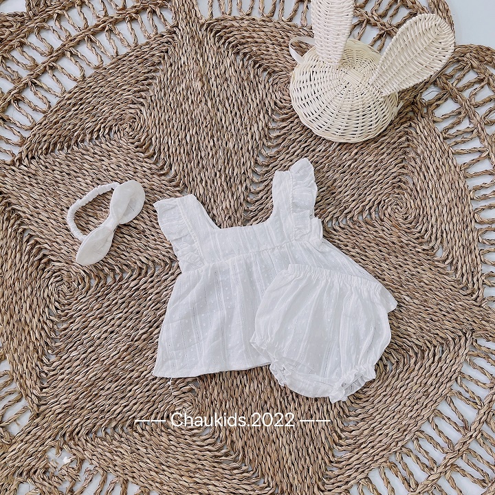 HOT!!  bộ 2 dây quần chip kèm tuban cho bé siêu baby cute chất thô mềm