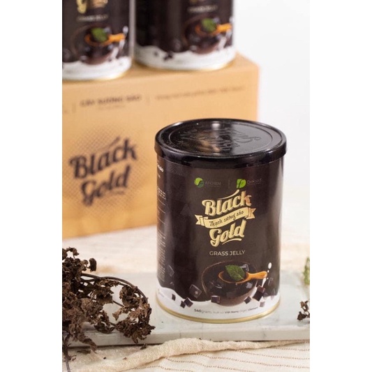 Thạch đen sương sáo ăn liền Black Jelly – DrFood – hộp 540 gram thơm ngon, tiện dụng, không cần bảo quản lạnh