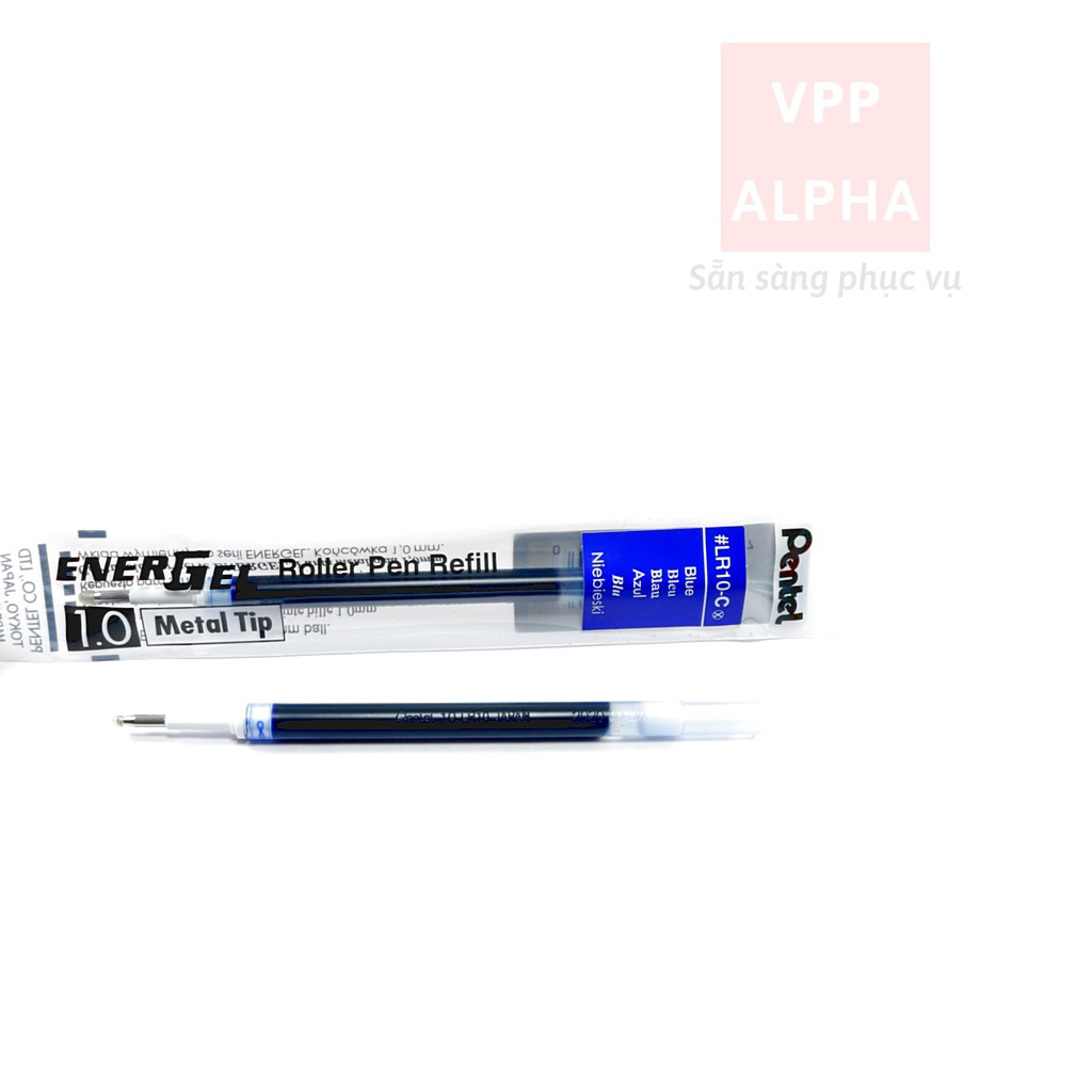 Ruột bút Pentel energel nét 0.5/ 0.7/ 1.0mm, ngòi viết mực nước Pentel các màu xanh/ đỏ/ đen