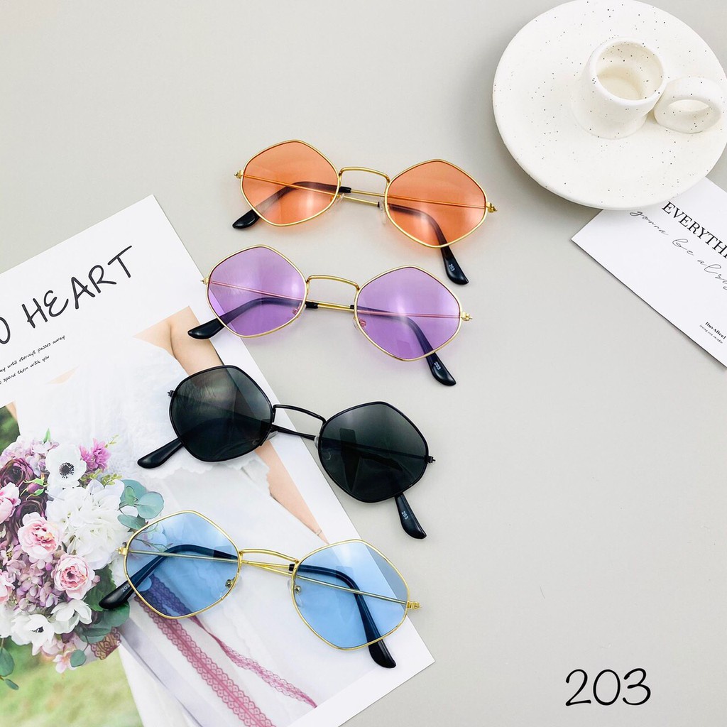 Mắt Kính Mát Thời Trang Retro Nhiều Kiểu Sang Chảnh Cực Hot - Hazo