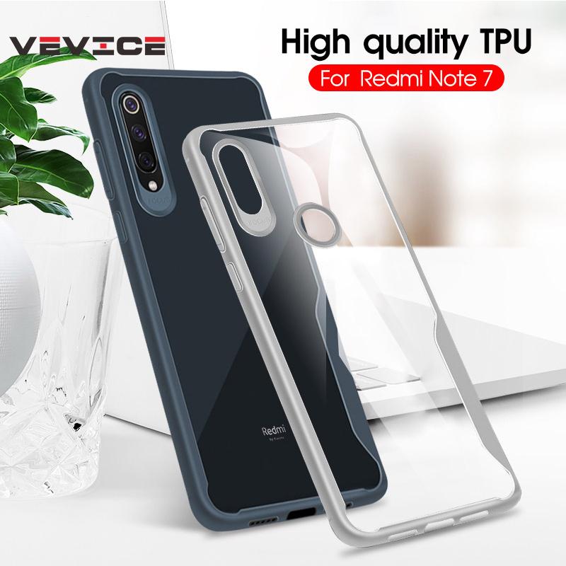 Ốp điện thoại từ nhựa dẻo trong suốt dành cho Xiaomi Redmi 7 6 Pro Note 7 6 5 Pro Mi 9 A2 Lite