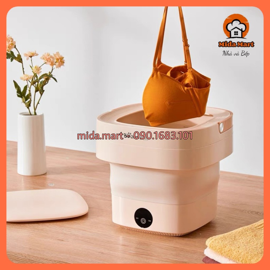 🔥 MÁY GIẶT MINI 4,5L MÀU HỒNG CÓ THỂ GẬP TIỆN LỢI BEAR CHÍNH HÃNG XYJ-A05V1🔥