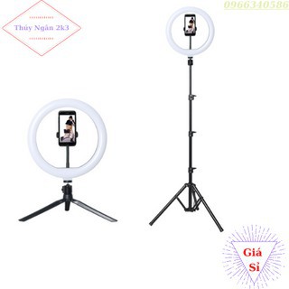 SP090 Đèn livestream để bàn, gậy livestream có đèn hỗ trợ, quay tiktok, bán hàng, make up, chụp hình HuyStore