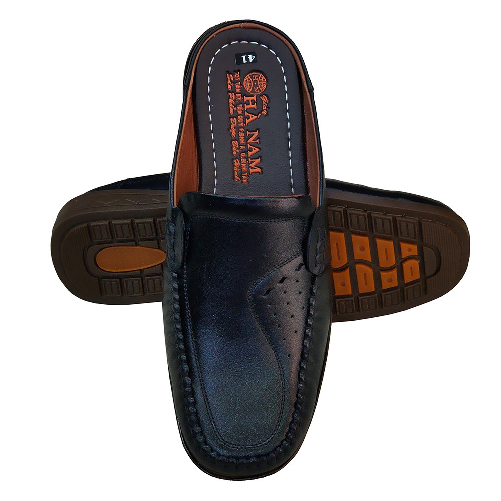 Dép bít mũi nam TiTi ĐÔ da bò thật cao cấp GSB2098a