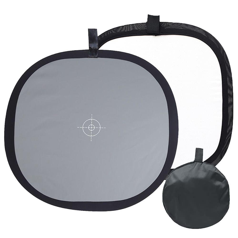 BEBETTERM Thẻ Cân Bằng Chụp Ảnh Màu Xám / Trắng 60x60cm 18%