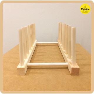 Giá úp cốc chén/đĩa/sách bằng gỗ thông tự nhiên => Follow shop để nhận mã giảm giá
