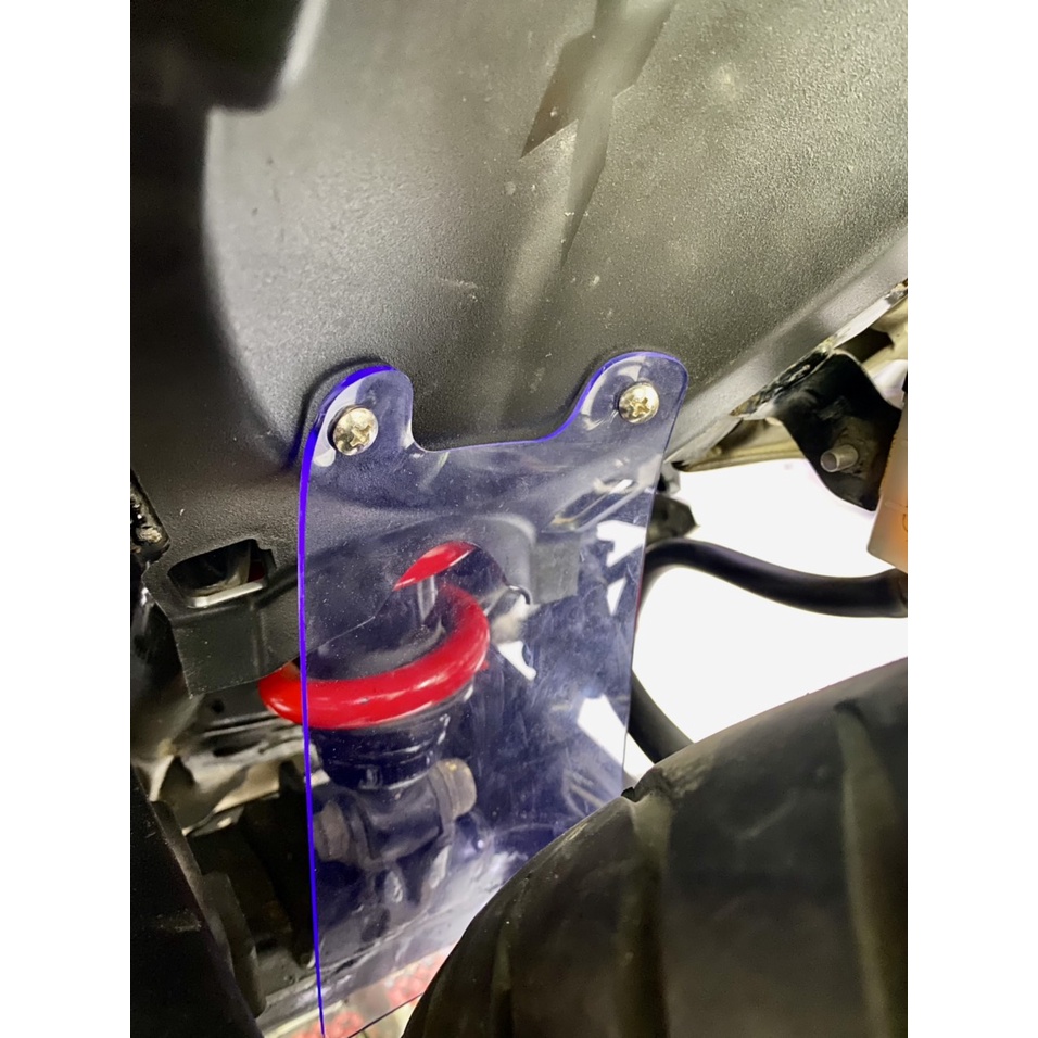 Miếng chắn bùn phuộc sau Ex, Raider, Winer, Satria - Nhựa dẻo trong suốt