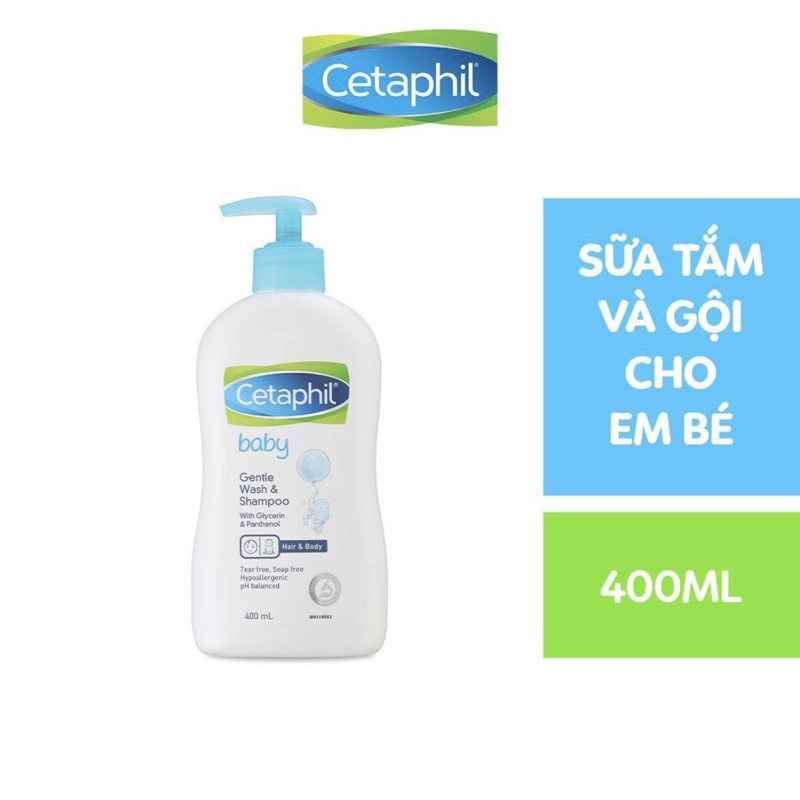 Sữa tắm gội CETAPHIL 400ml date 11/23