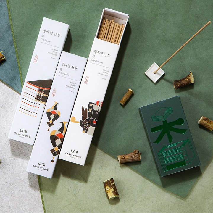 Set Nhang Trầm Hương Thảo Dược Khử Mùi, Làm Sạch Không Khí KARA YOUNG Incense Booyong Set  - K2V Shop