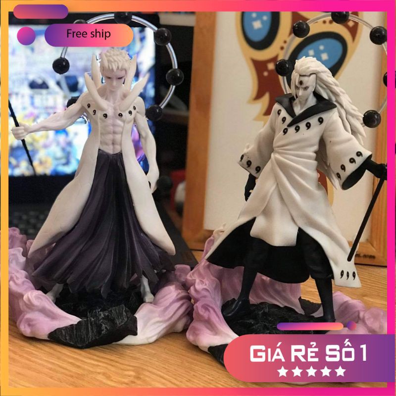 MÔ HÌNH MADARA VÀ OBITO LỤC ĐẠO 27CM ẢNH THẬT SHOP CHỤP