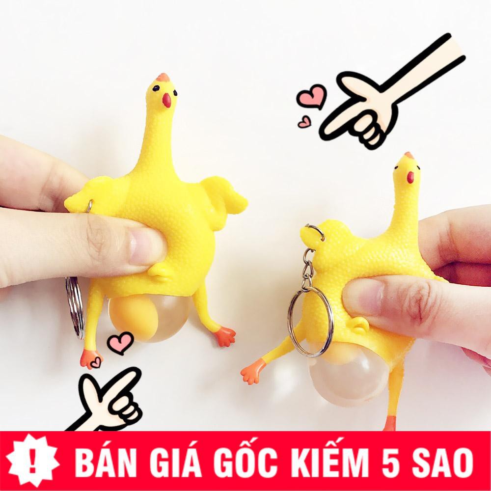 Móc Khóa Treo Balo Gà Đẻ Trứng Siêu Vui P1310