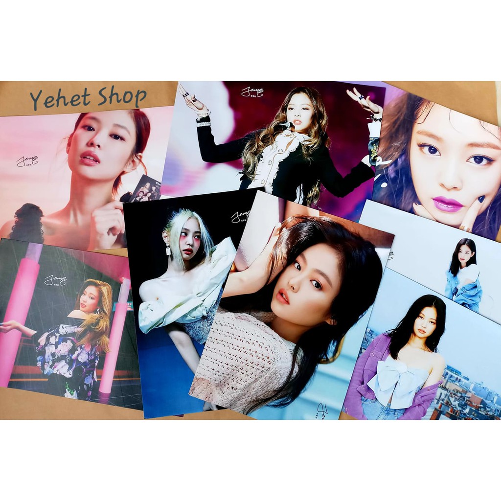 Bộ 8 poster chữ ký BLACKPINK khổ A3 | BigBuy360 - bigbuy360.vn