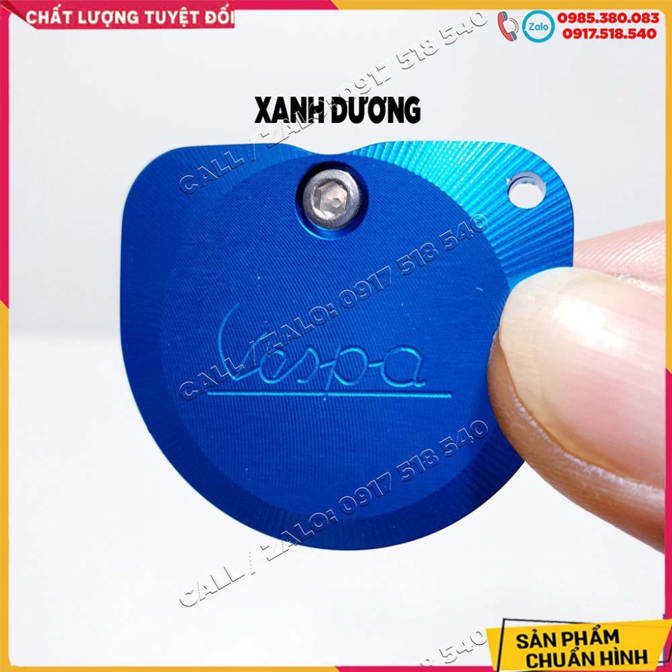 ỐP NHÔM CNC CHÌA KHÓA VESPA , LIBETY - tặng kèm lục giác Ảnh thật Sp