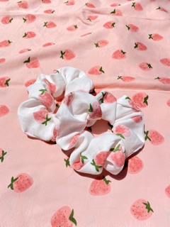 Cột tóc Scrunchies mẫu trái đào