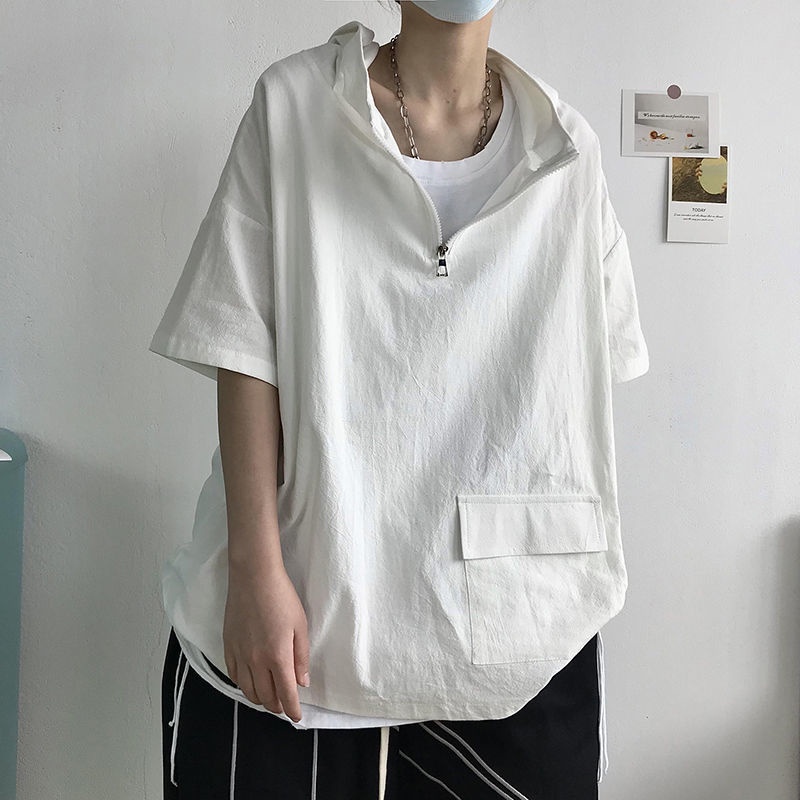 Áo Hoodie Khóa Kéo Màu Sắc Đơn Giản Thời Trang Dành Cho Nam