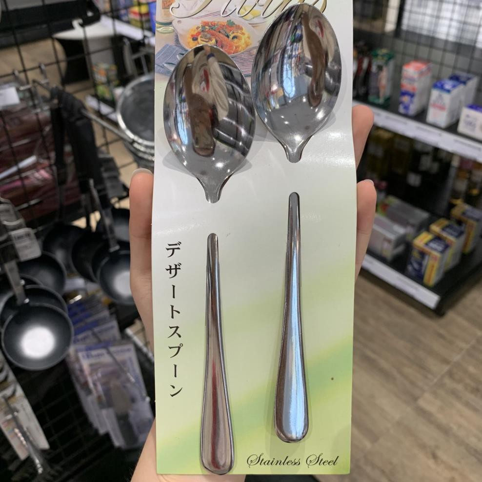 Set 2 thìa inoxCHÍNH HÃNG làm từ inox cao cấp, an toàn khi sử dụng